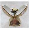 Image 2 : Faberge Egg styled music box porcelain GWO 3 1/2 x 6 1/4