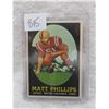Image 1 : Topps 1958 Matt Phillips #68 British Columbia Lions football card