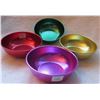 Image 2 : 1950's anodized aluminum cereal bowls 5-1/4"