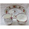 Image 2 : Royal Albert Petit Point - Cream & Sugar& tray set