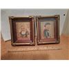 Image 1 : Vintage 1950’s framed pictures of a Dutch boy and girl