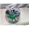 Image 2 : Container of NOS, light up iPhone/iPod USB charging cables - assorted colors