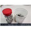 Image 1 : 2 Containers of heavy steel balls