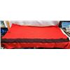 Image 1 : Red vintage Eaton's trappers point wool blanket - excellent condition - 60"x72"