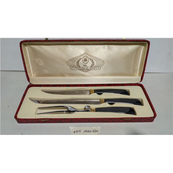 Connoisseurs Choice carving set in custom case