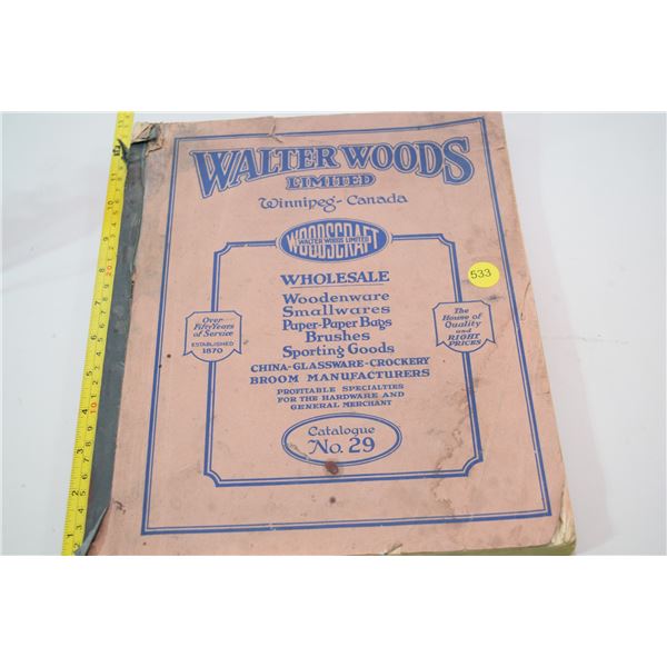 Antique Walter Woods Wholesale Catalog - knives pedal car