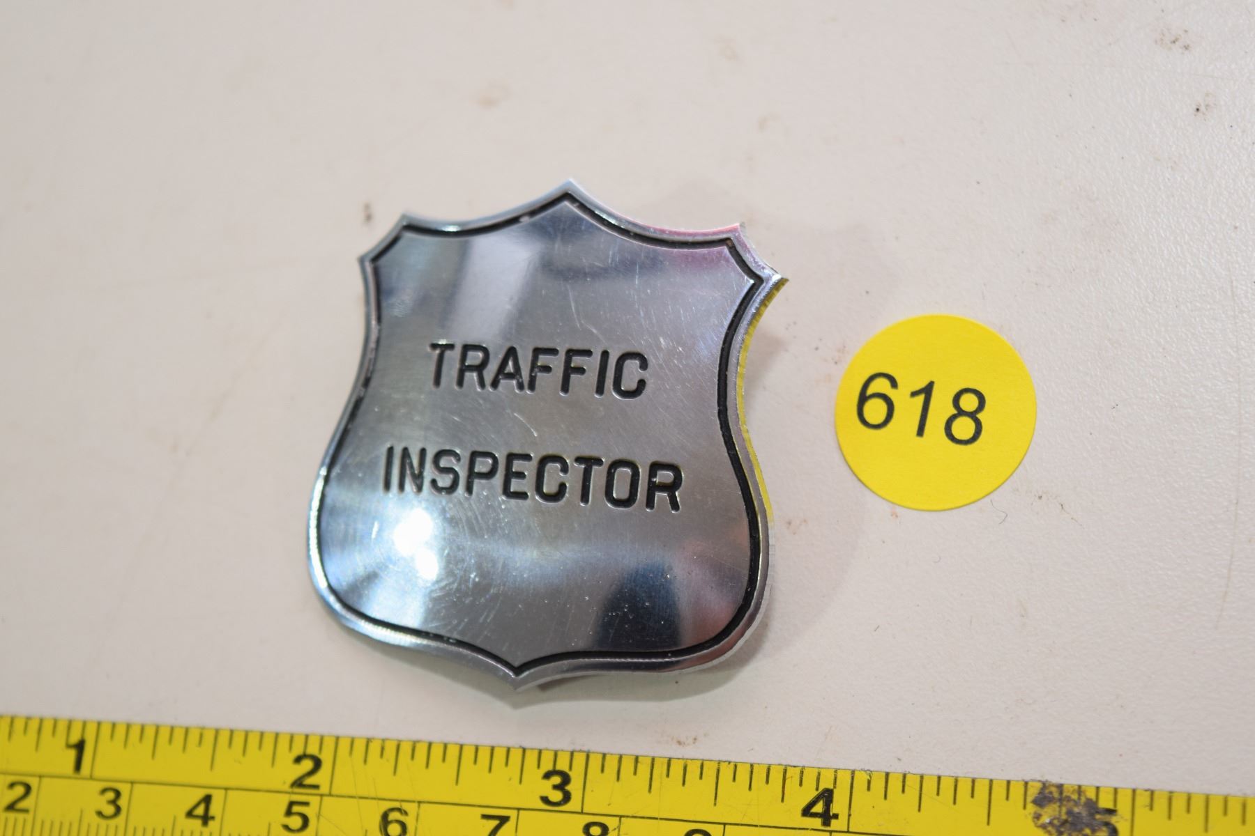 Traffic inspector badge - Schmalz Auctions