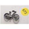 Image 1 : Sterling silver bicycle brooch - Hallmarks