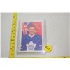 Image 1 : Vintage Toronto, Maple Leaf's hockey card - 19??