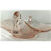 Image 4 : Pink, ? Depression glass, swan, candy dish. No chips or cracks