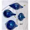 Image 4 : Collection of 24, blown glass, Christmas ornaments
