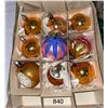 Image 2 : Collection of 30 assorted, glass, Christmas tree ornaments. Some are hand painted