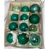 Image 4 : Collection of 29 glass, vintage, Christmas ornaments, and little plastic elf ornament