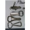 Image 2 : 11 Bottle Openers - "Prince Albert Beer", "Belliveau's Billards", "Schlitz Beer" + Swiss army Knife