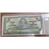 Image 1 : 1937 $1. King George VI. Gordon-Towers signatures. Wide signature panel. C/L Prefix. BC-21c. VG-8 or