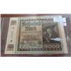 Image 1 : Germany – Weimar Republic. 1922 5,000 Mark Reich banknote. VF+.