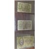 Image 1 : Italy – Mussolini era. Lot of 3 notes, all dated 1939. 1 lira, 2 lire & 5 lire. Good to VG.