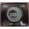 Image 1 : 1973 Nickel Dollar. Commemorates the 100th Anniversary of PEI joining Canada. Specimen. House in its