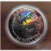 Image 1 : 2004 Northern Lights $20. Hologram. 99.99% pure Silver. Proof with Ultra Heavy Cameo. Housed in its 