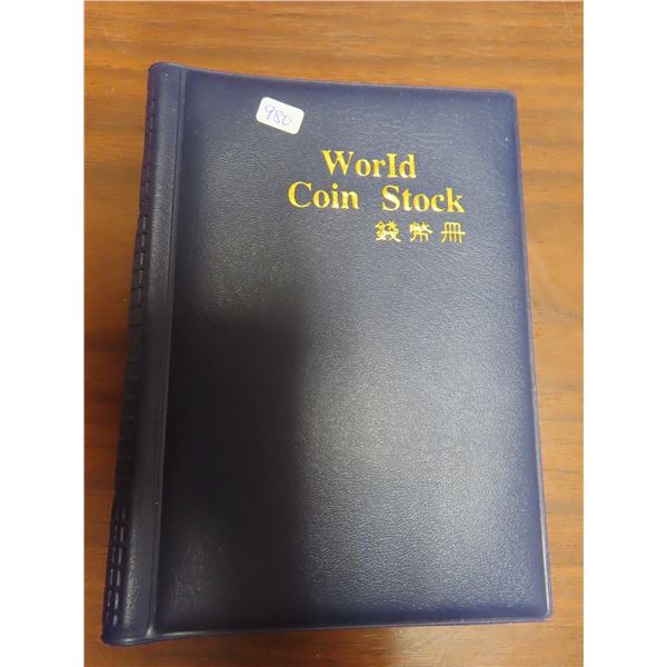 World Coin Stock Book. Holds 120 coins up to 25 Cents in size. New.