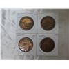 Image 1 : Lot of 4 Canadian Provinces medals that commemorate the year they joined Confederation. 1871 BC, 190
