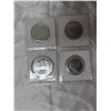 Image 2 : Lot of 4 space aluminum medals. Includes 1957 Sputnik 1, 1961 Yuri Gagarin Vostok 1, 1968 Apollo 8, 