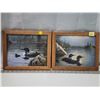 Image 1 : Pair of Loon bird pictures - 11.5"x9.5"