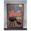Image 2 : "Grill" tin sign - 8"x12"