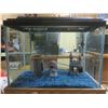 Image 2 : 20 Gallon Fish Tank (comes with cabinet, accessories, tank heater, assortment of tank filters, fish 