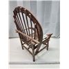 Image 5 : Cute little, wooden doll chair - 14"W x 19"H x 11"D