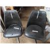 Image 1 : pair of vinyl covered swivel chairs