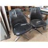 Image 2 : pair of vinyl covered swivel chairs