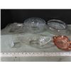 Image 4 : 7 piece glass candy dishes - crown royal cup and ashtray
