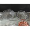 Image 6 : 7 piece glass candy dishes - crown royal cup and ashtray