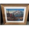 Image 1 : 27x23" framed painting