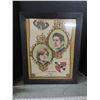 Image 5 : 21x26" royal wedding printed lined framed