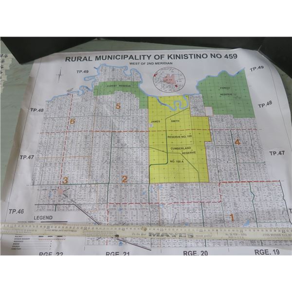 vintage rural maps - Kinistino, Prince Albert, Meath Park, Duck Lake