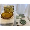 Image 1 : 2 Vintage ashtrays, tobacco box, pipe, and 2 cigarette tins