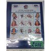 Image 3 : 2 Canada Post stamp sets - John Bucyk 50 cent signed stamp & 50th NHL All star game stamp set