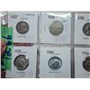 Image 3 : Assorted Canadian 5 cent coins - various years