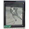 Image 2 : 2 - Framed Hockey signed portraits - George Armstrong & B. Bernard - 8"x10"