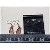 Image 4 : Pair of copper earrings - 1 wolf set & dolphin set - like new