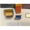Image 2 : 2 Keens vintage dry mustard tins one is half full one Reckitt's square blue with 2 square
