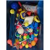 Image 2 : lot of childrens blocks , helmet , ball glove