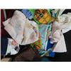Image 4 : tote of blankets and baby clothes