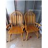 Image 1 : pair of vintage oak chairs