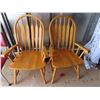 Image 2 : pair of vintage oak chairs
