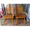 Image 3 : pair of vintage oak chairs