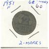 Image 1 : 1951 Germany 2 Marks