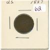 Image 1 : 1887 USA Indian head cent